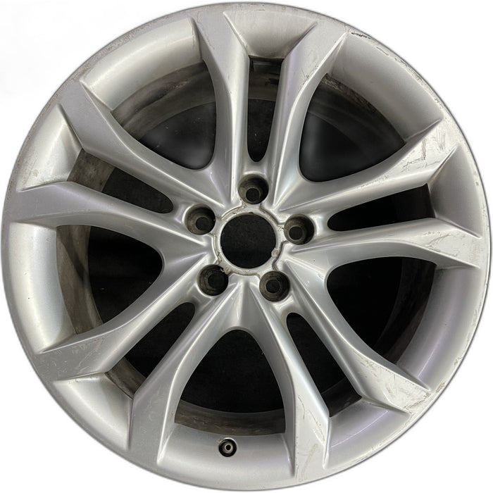18" AUDI S4 11-12 18x8 , 5 double spoke Original OEM Wheel Rim - Front View