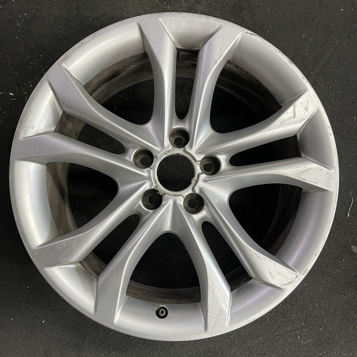 18" AUDI S4 11-12 18x8 , 5 double spoke Original OEM Wheel Rim - Angle View