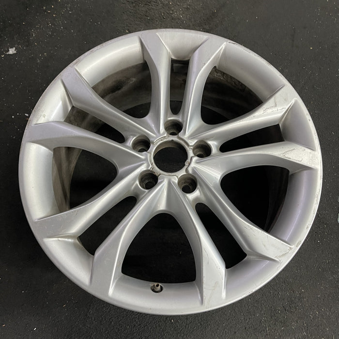 18" AUDI S4 11-12 18x8 , 5 double spoke Original OEM Wheel Rim - Side Profile