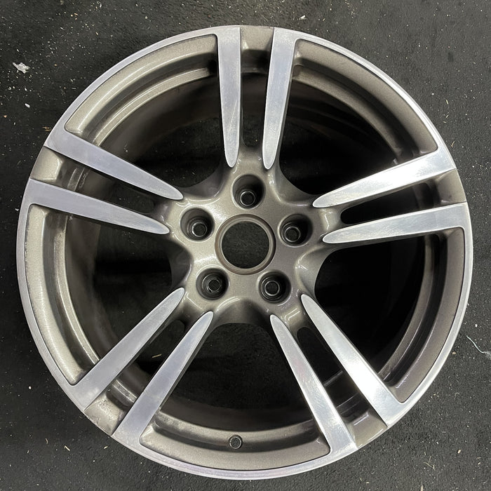 20" PORSCHE PANAMERA 10-16 , 20x9.5, 5 double spoke Original OEM Wheel Rim - Angle View