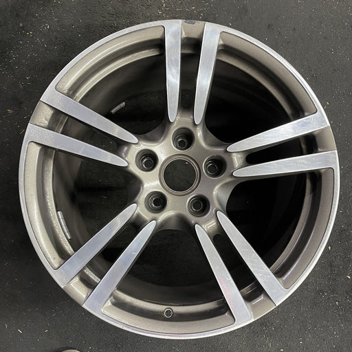 20" PORSCHE PANAMERA 10-16 , 20x11, 5 double spoke Original OEM Wheel Rim - Angle View