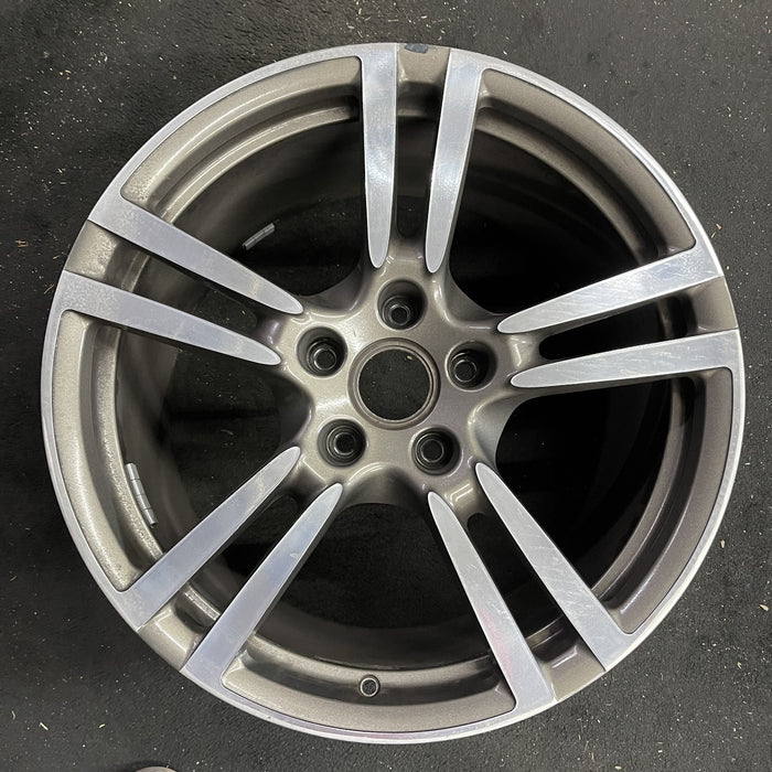 20" PORSCHE PANAMERA 10-16 , 20x11, 5 double spoke Original OEM Wheel Rim - Angle View