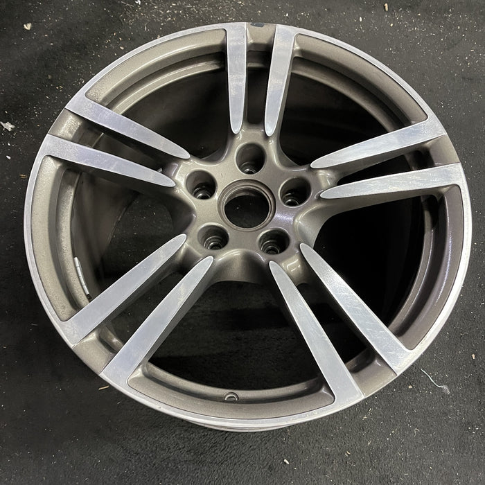 20" PORSCHE PANAMERA 10-16 , 20x11, 5 double spoke Original OEM Wheel Rim - Side Profile