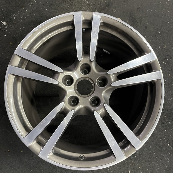 20" PORSCHE PANAMERA 10-16 , 20x11, 5 double spoke Original OEM Wheel Rim - Angle View