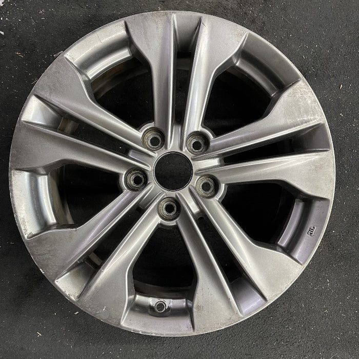 17" SANTA FE 13-16 17x7 alloy 10 spoke Sport Original OEM Wheel Rim - Front View