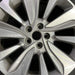 18" ENCORE 17-18 18x7 aluminum 10 spoke gray inlay Original OEM Wheel Rim - Angle View