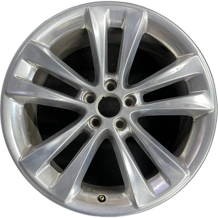 20" EXPLORER 18-19 20x8.5, , 10 spoke, polished Original OEM Wheel Rim - Front View