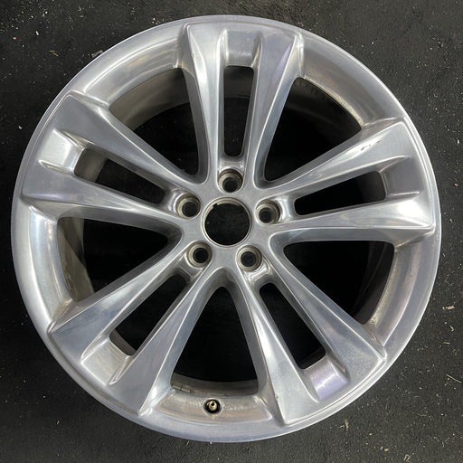 20" EXPLORER 18-19 20x8.5, , 10 spoke, polished Original OEM Wheel Rim - Angle View