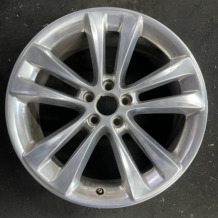 20" EXPLORER 18-19 20x8.5, , 10 spoke, polished Original OEM Wheel Rim - Angle View