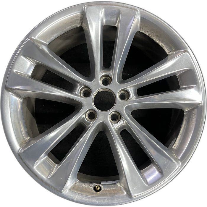 20" EXPLORER 18-19 20x8.5, , 10 spoke, polished Original OEM Wheel Rim - Front View