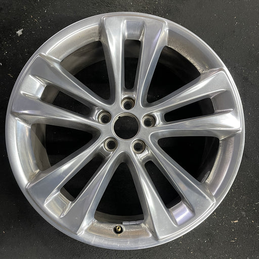 20" EXPLORER 18-19 20x8.5, , 10 spoke, polished Original OEM Wheel Rim - Angle View