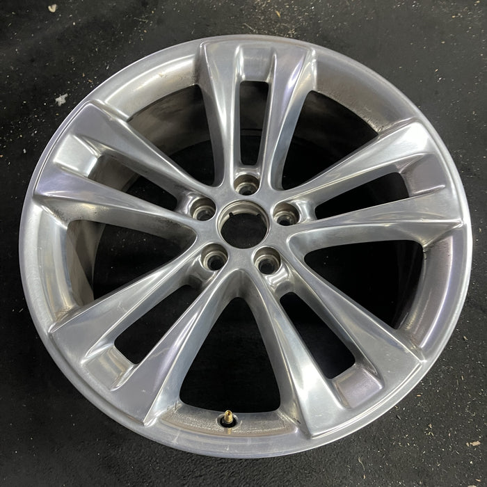 20" EXPLORER 18-19 20x8.5, , 10 spoke, polished Original OEM Wheel Rim - Side Profile