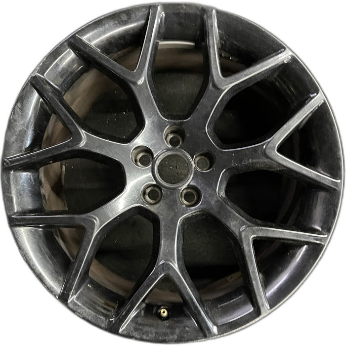 19" F TYPE 14-17 19x9.5 alloy 7 Y spoke black Original OEM Wheel Rim - Front View