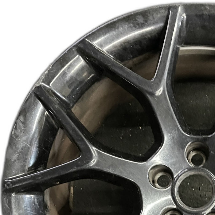 19" F TYPE 14-17 19x9.5 alloy 7 Y spoke black Original OEM Wheel Rim - Angle View