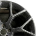 19" F TYPE 14-17 19x9.5 alloy 7 Y spoke black Original OEM Wheel Rim - Side Profile