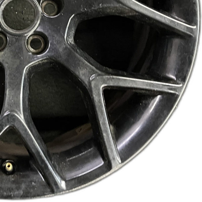 19" F TYPE 14-17 19x9.5 alloy 7 Y spoke black Original OEM Wheel Rim - Close-Up Detail