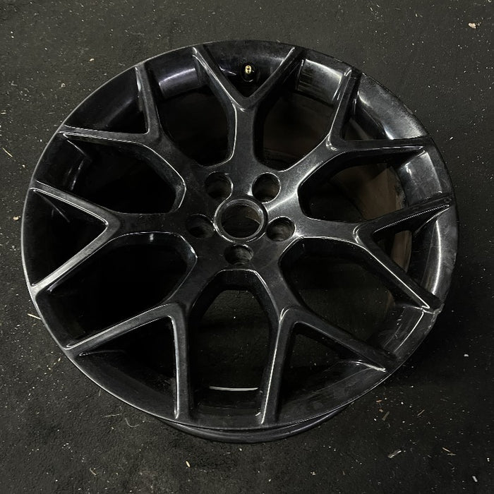19" F TYPE 14-17 19x9.5 alloy 7 Y spoke black Original OEM Wheel Rim - View 8