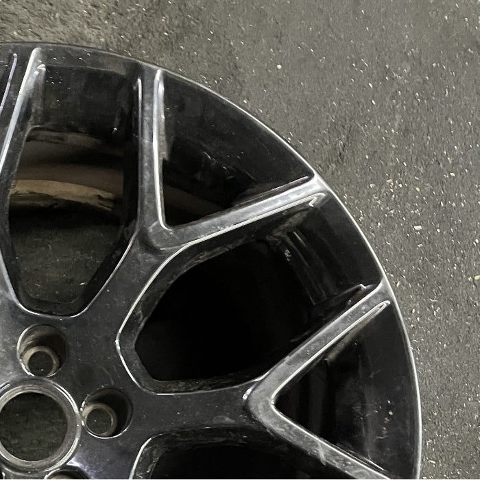 19" F TYPE 14-17 19x9.5 alloy 7 Y spoke black Original OEM Wheel Rim - Close-Up Detail