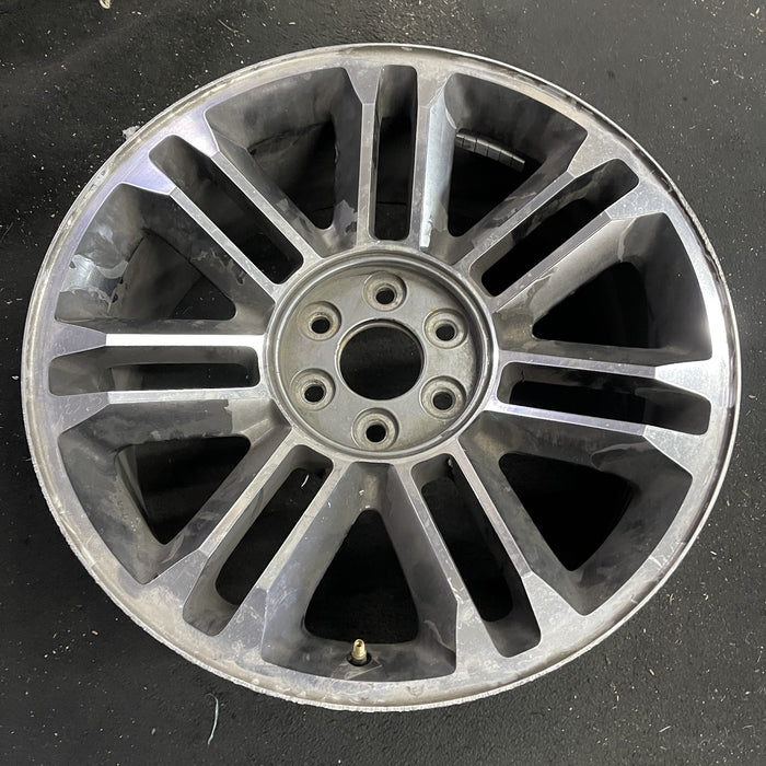 22" ESCALADE 12-14 22x9, 14 spoke, opt Q7L Original OEM Wheel Rim - Side Profile