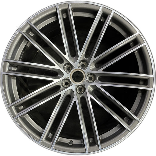 21" PORSCHE MACAN 19-21 21x10 , 20 spoke, straight spoke Original OEM Wheel Rim - Front View