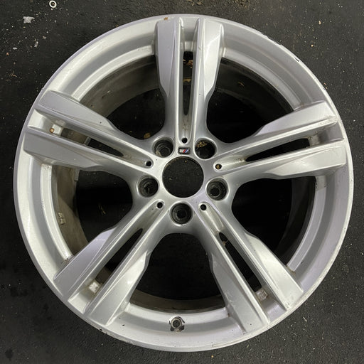 19" BMW X5 14-18 19x9 , 5 spoke, double spoke Original OEM Wheel Rim - Angle View