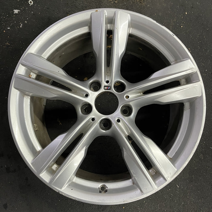 19" BMW X5 14-18 19x9 , 5 spoke, double spoke Original OEM Wheel Rim - Angle View