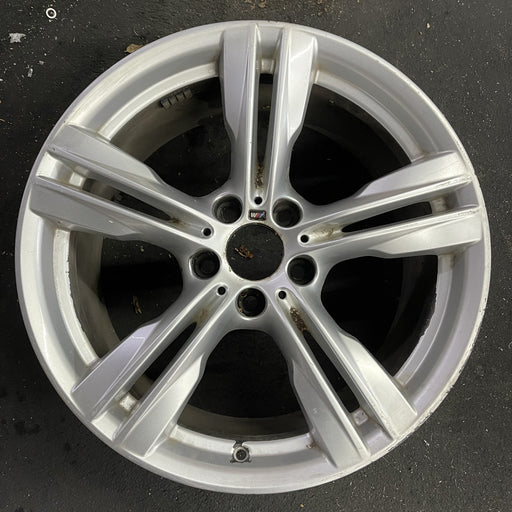 19" BMW X5 14-18 19x9 , 5 spoke, double spoke Original OEM Wheel Rim - Angle View