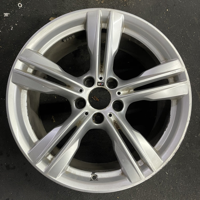 19" BMW X5 14-18 19x9 , 5 spoke, double spoke Original OEM Wheel Rim - Angle View