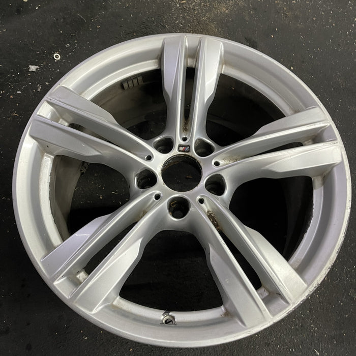 19" BMW X5 14-18 19x9 , 5 spoke, double spoke Original OEM Wheel Rim - Side Profile