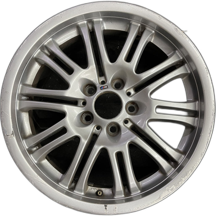 18" BMW M3 01-06 18x8 , , chrome shadow finish Original OEM Wheel Rim - Front View