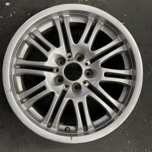 18" BMW M3 01-06 18x8 , , chrome shadow finish Original OEM Wheel Rim - Angle View