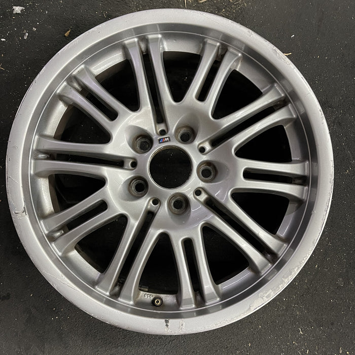 18" BMW M3 01-06 18x8 , , chrome shadow finish Original OEM Wheel Rim - Angle View