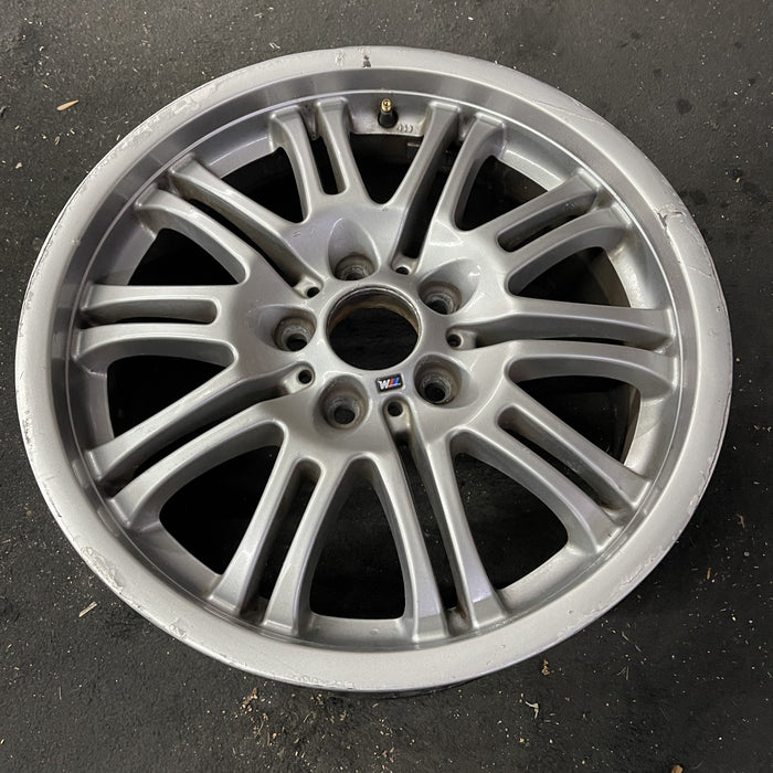 18" BMW M3 01-06 18x8 , , chrome shadow finish Original OEM Wheel Rim - Close-Up Detail