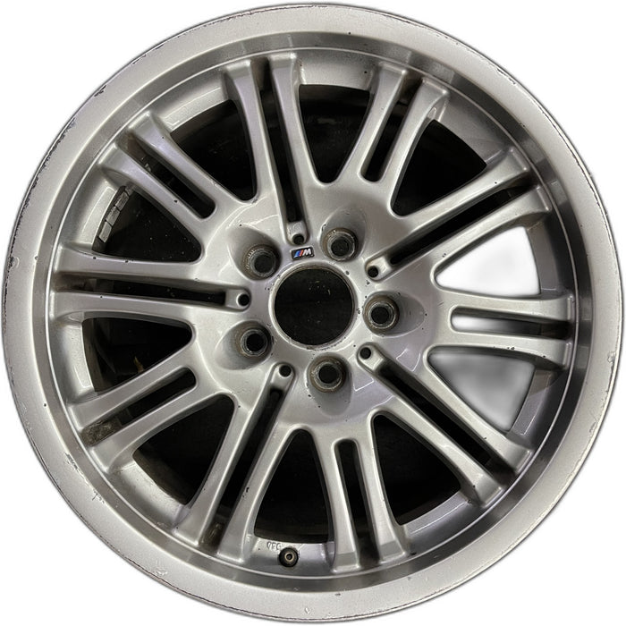 18" BMW M3 01-06 18x8 , , chrome shadow finish Original OEM Wheel Rim - Front View