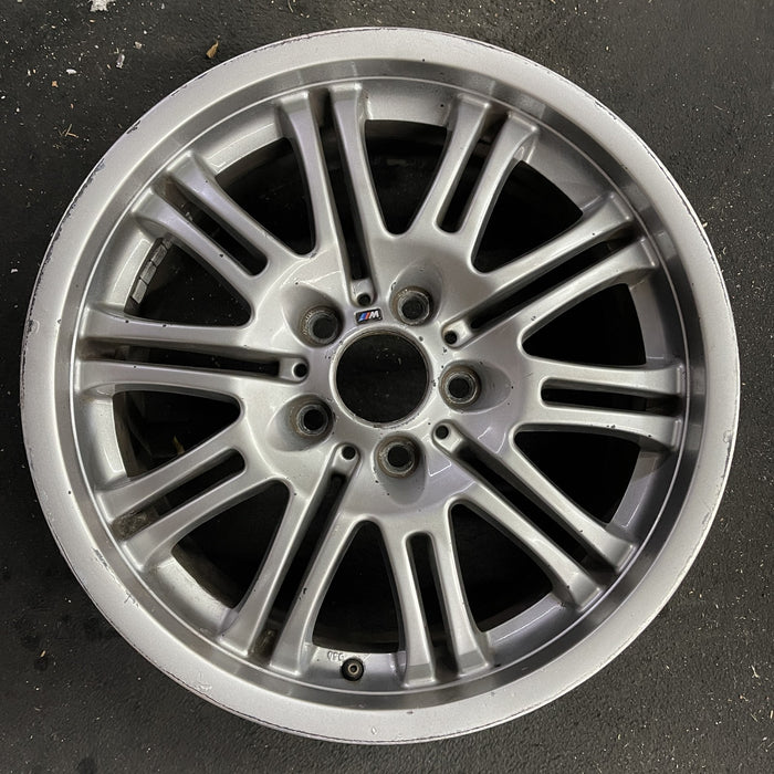18" BMW M3 01-06 18x8 , , chrome shadow finish Original OEM Wheel Rim - Angle View