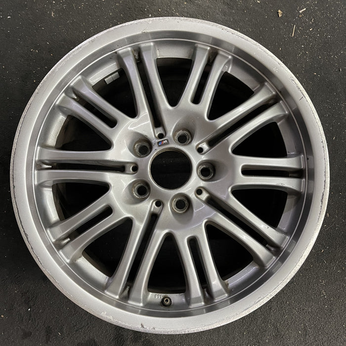 18" BMW M3 01-06 18x8 , , chrome shadow finish Original OEM Wheel Rim - Angle View