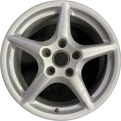 18" PORSCHE 911 05 997 model, 18x8 Original OEM Wheel Rim - Front View