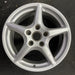 18" PORSCHE 911 05 997 model, 18x8 Original OEM Wheel Rim - Angle View