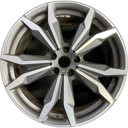 20" BMW X1 20 20x8, , w/ pockets, gray pockets Original OEM Wheel Rim - Front View