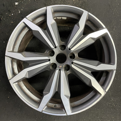 20" BMW X1 20 20x8, , w/ pockets, gray pockets Original OEM Wheel Rim - Angle View