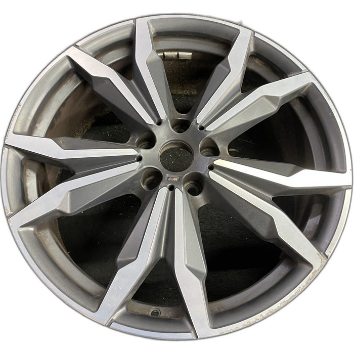 20" BMW X1 20 20x8, , w/ pockets, gray pockets Original OEM Wheel Rim - Front View