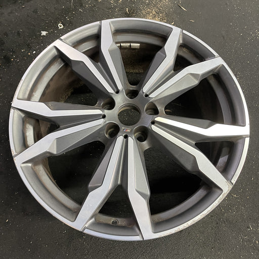 20" BMW X1 20 20x8, , w/ pockets, gray pockets Original OEM Wheel Rim - Angle View