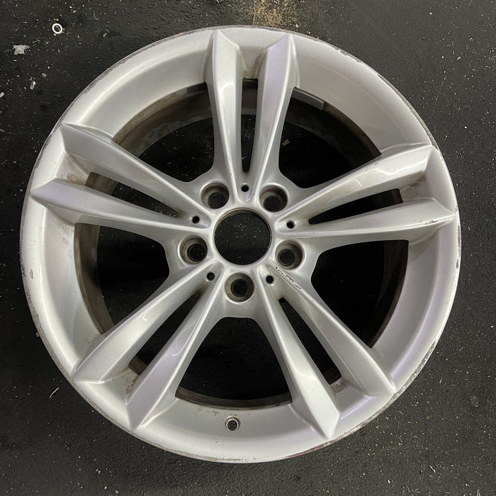 18" BMW 320i 16-18 18x8 , 5 spoke, double spoke, narrow spoke Original OEM - Angle View