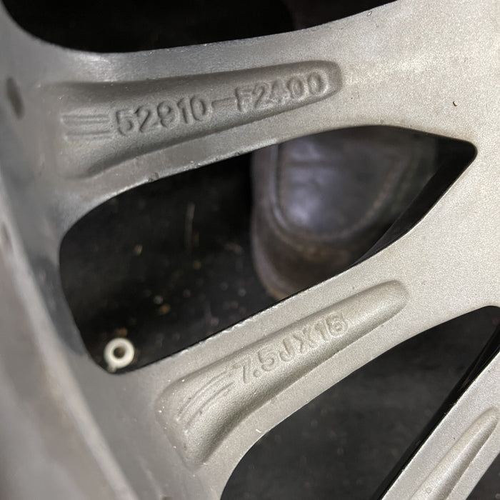 18" ELANTRA 17 18x7.5 , Original OEM Wheel Rim - Back View