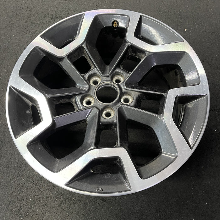 17" XV CROSSTREK 16 17x7 , factory, face Original OEM Wheel Rim - Close-Up Detail