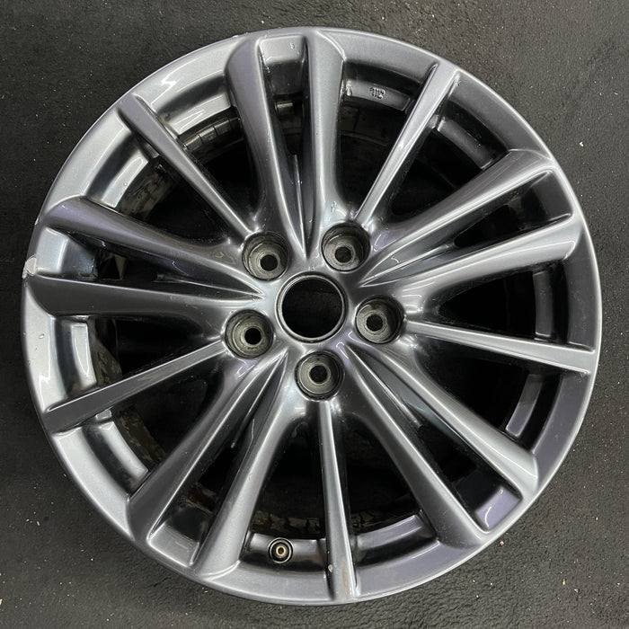 17" MAZDA CX-5 17-18 aluminum, 17x7 Original OEM Wheel Rim - Angle View