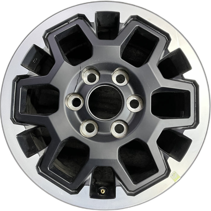17" TACOMA 24 17x7.5, black Original OEM Wheel Rim - Front View