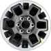 17" TACOMA 24 17x7.5, black Original OEM Wheel Rim - Front View