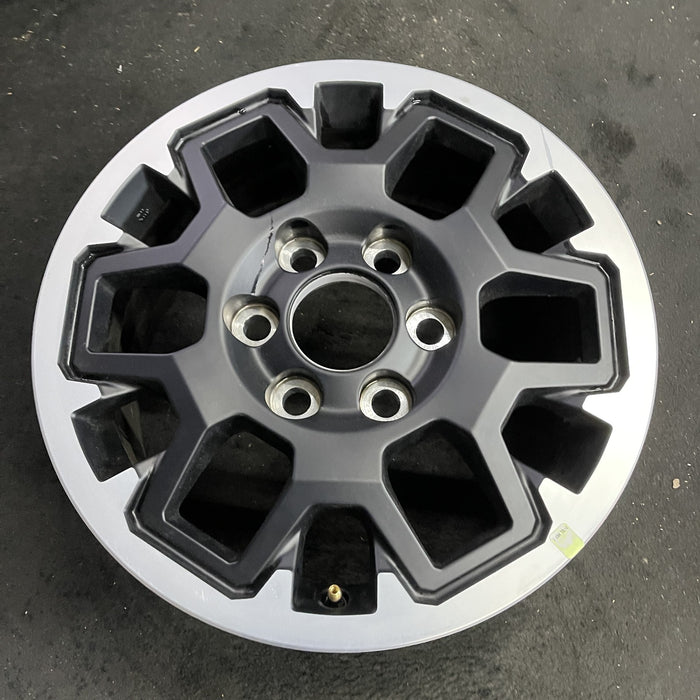 17" TACOMA 24 17x7.5, black Original OEM Wheel Rim - Side Profile