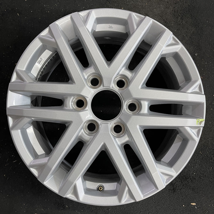18" SEQUOIA 23-24 18x7.5, 6 double spoke, silver Original OEM Wheel Rim - Angle View